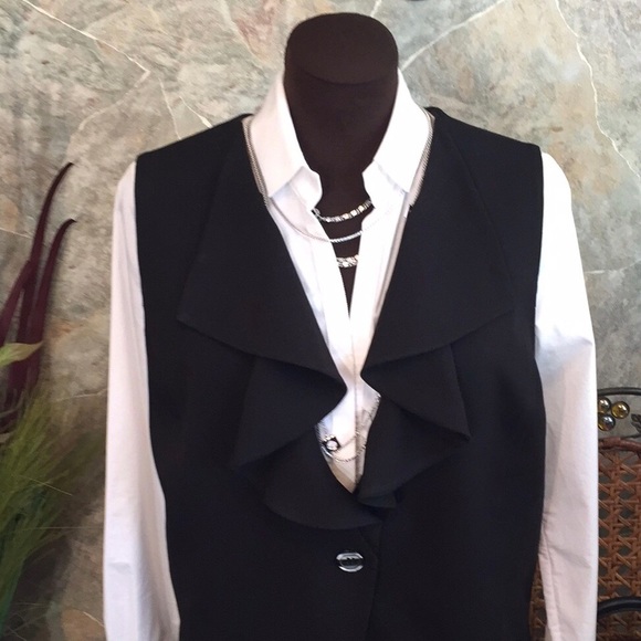 Susan graver🌹stunning black vest - Picture 3 of 12